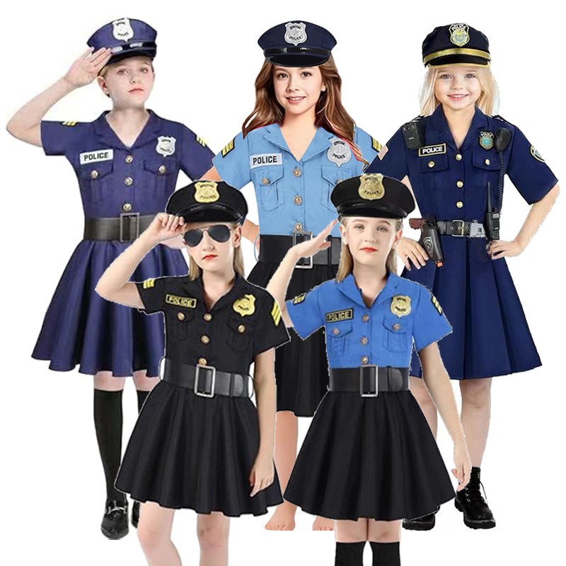 Ethnic Wear In Fashion - Costume de Police pour Enfants Halloween,