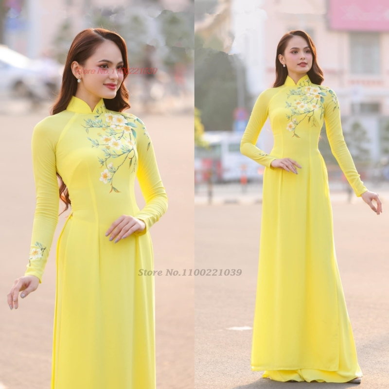 Ao Dai Vietnam Dress - ﻿ Robe traditionnelle ao dai améliorée