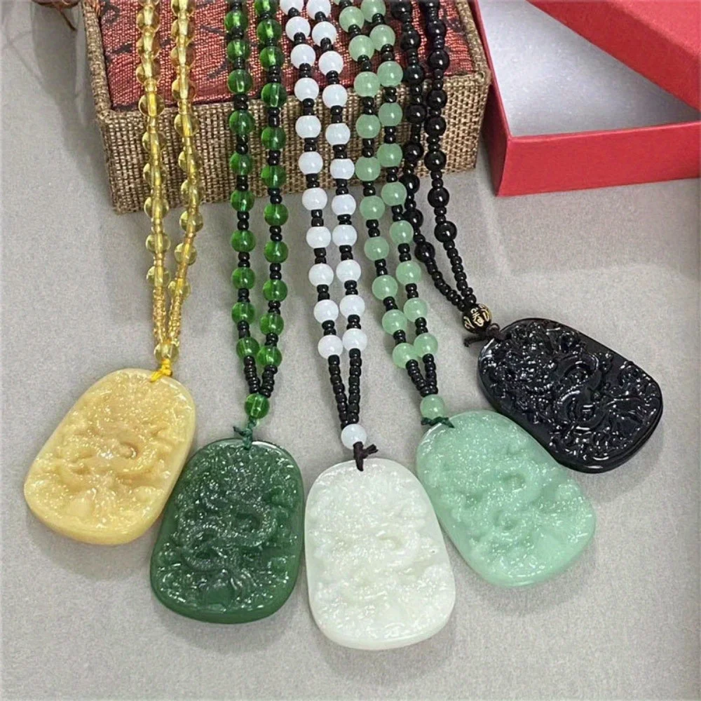Men'S Ethnic Fashion Trends - Collier pendentif motif dragon fait à