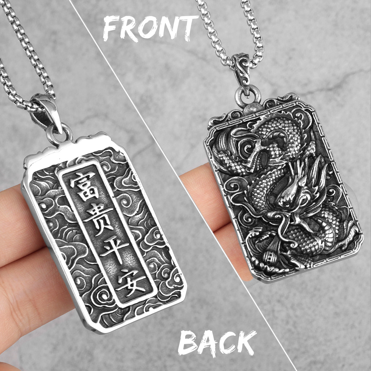 Amulette Dragon Chinois en Aci - Ethnic Fashion Meaning avis et prix