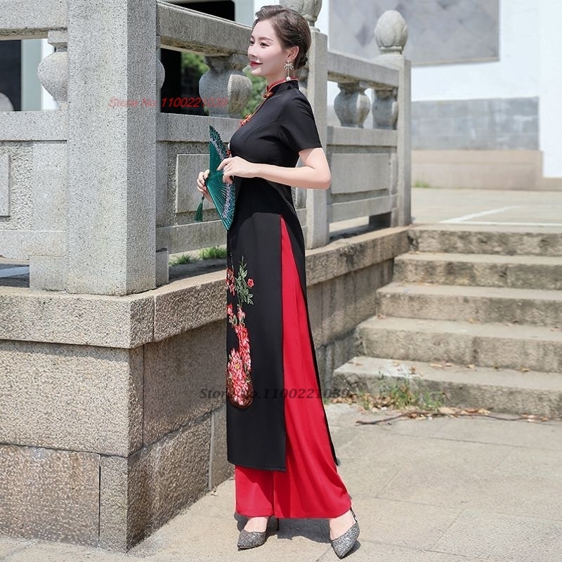 Ensemble robe et pantalon trad - Ao Dai Vietnam Dress avis et prix
