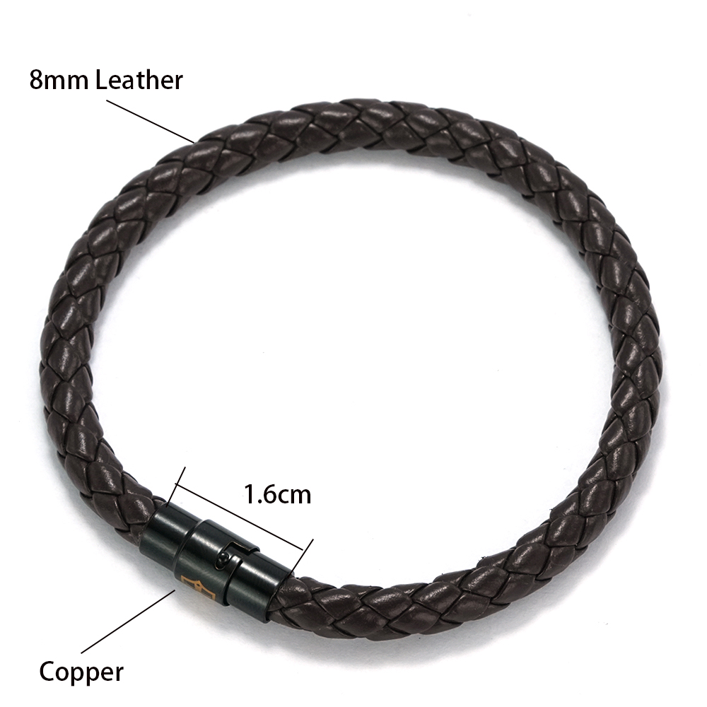 Bracelet en cuir tressé minima - Ethnic Fashion Logo avis et prix