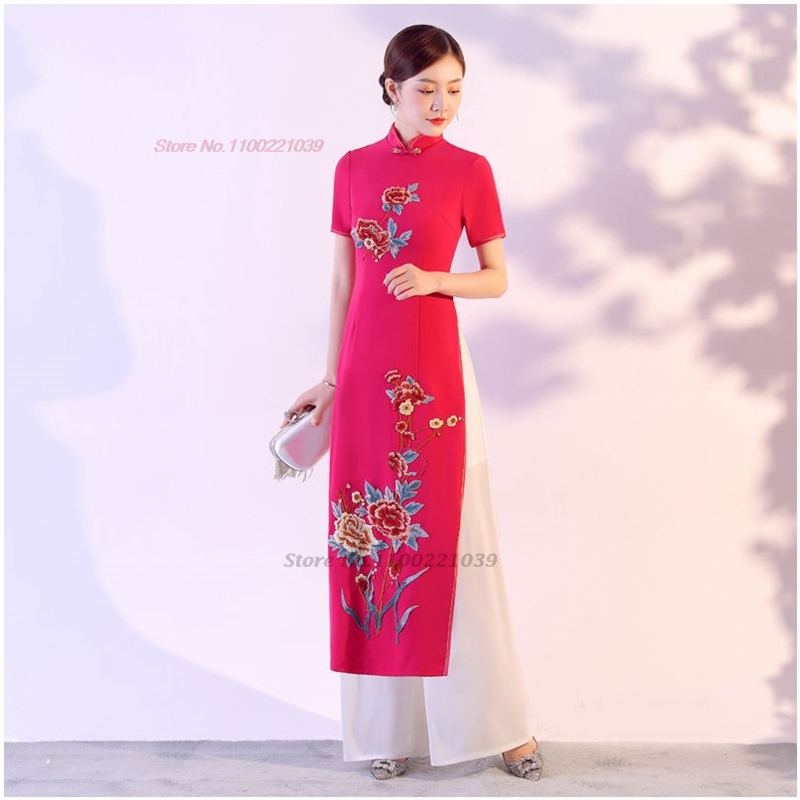 Ensemble Aodai traditionnel vi - Ao Dai Vietnam Dress avis et prix