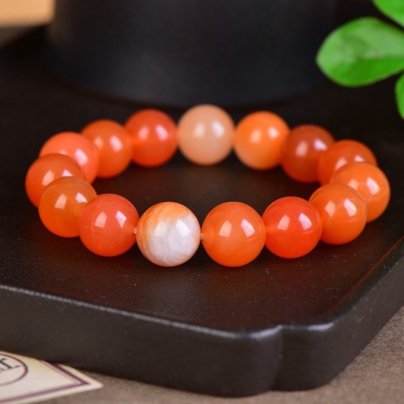 Bracelet en Soie et Jade Rouge - Ethnic Fashion Boutique avis et prix