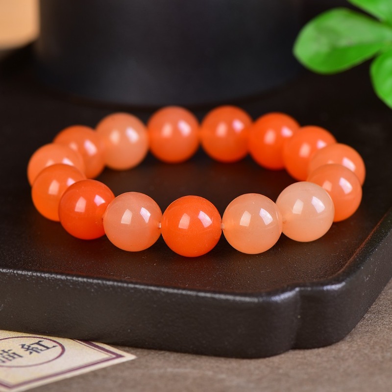Bracelet en Soie et Jade Rouge - Ethnic Fashion Boutique avis et prix