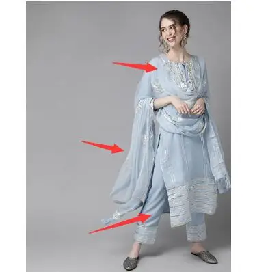 Vêtements de style ethnique br - Salwar Kameez Set avis et prix