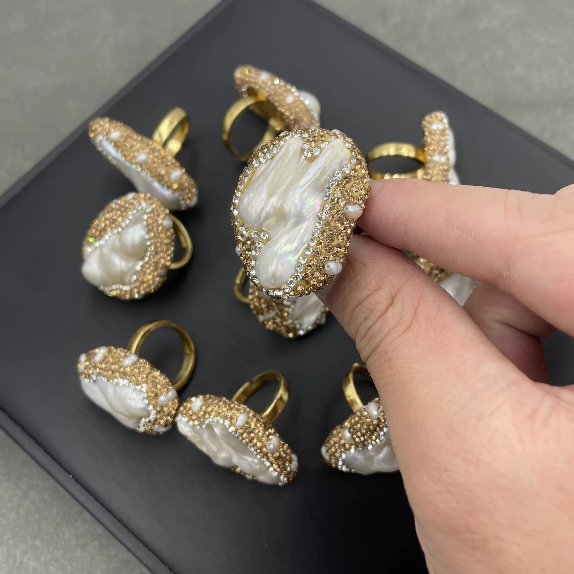 Bague perle de forme spéciale  - Ethnic Fashion Boutique avis et prix