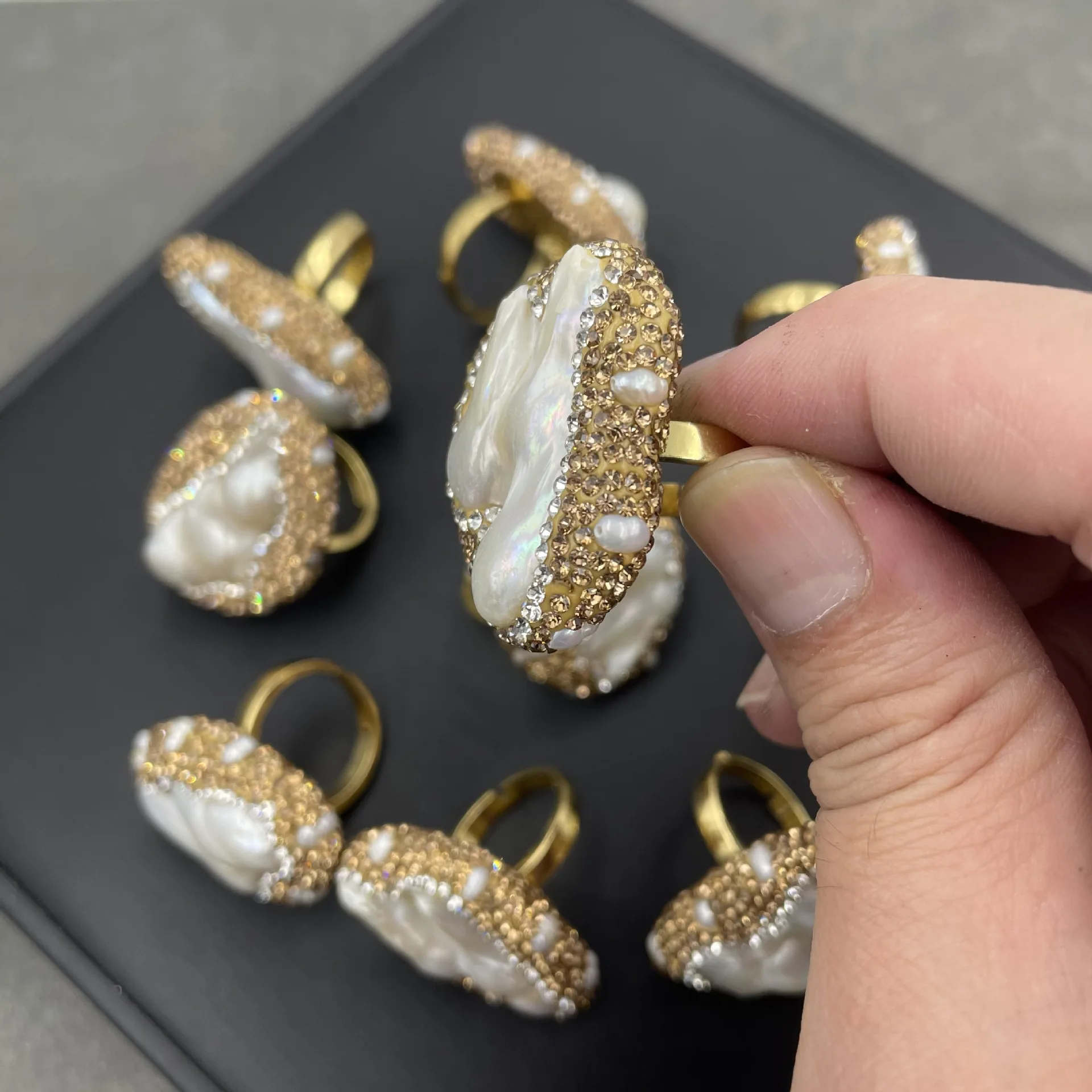 Bague perle de forme spéciale  - Ethnic Fashion Boutique avis et prix