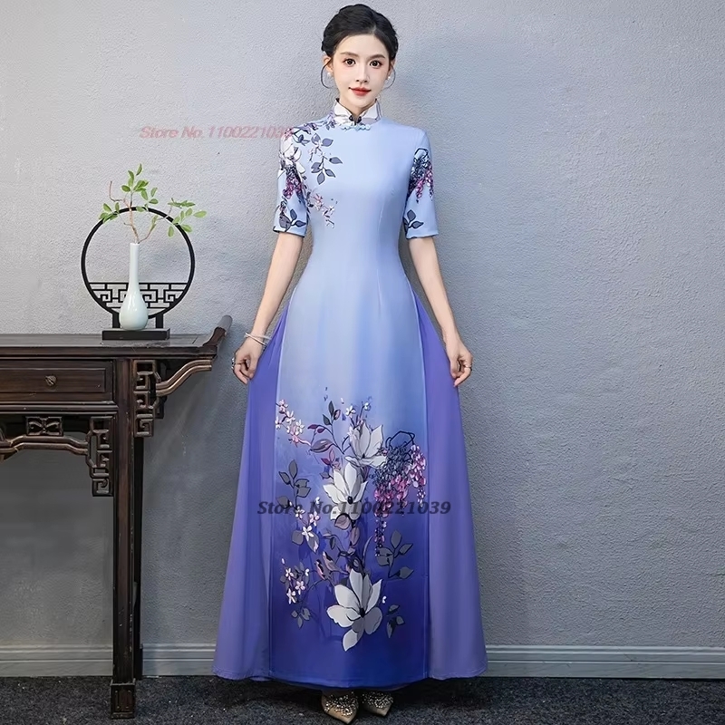 Robe traditionnelle vietnamien - Ao Dai Vietnam Dress avis et prix