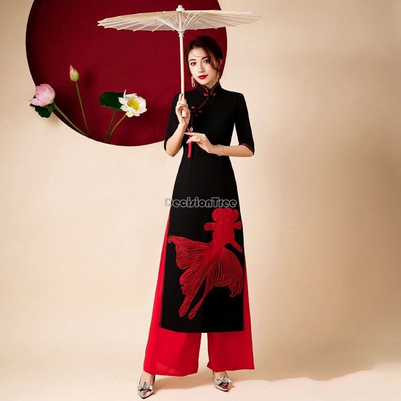 Qipao de scène 2026 pour perfo - Ao Dai Vietnam Dress avis et prix