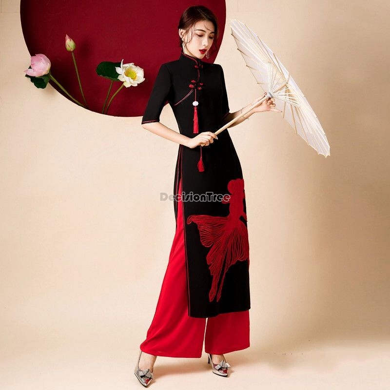Qipao de scène 2026 pour perfo - Ao Dai Vietnam Dress avis et prix
