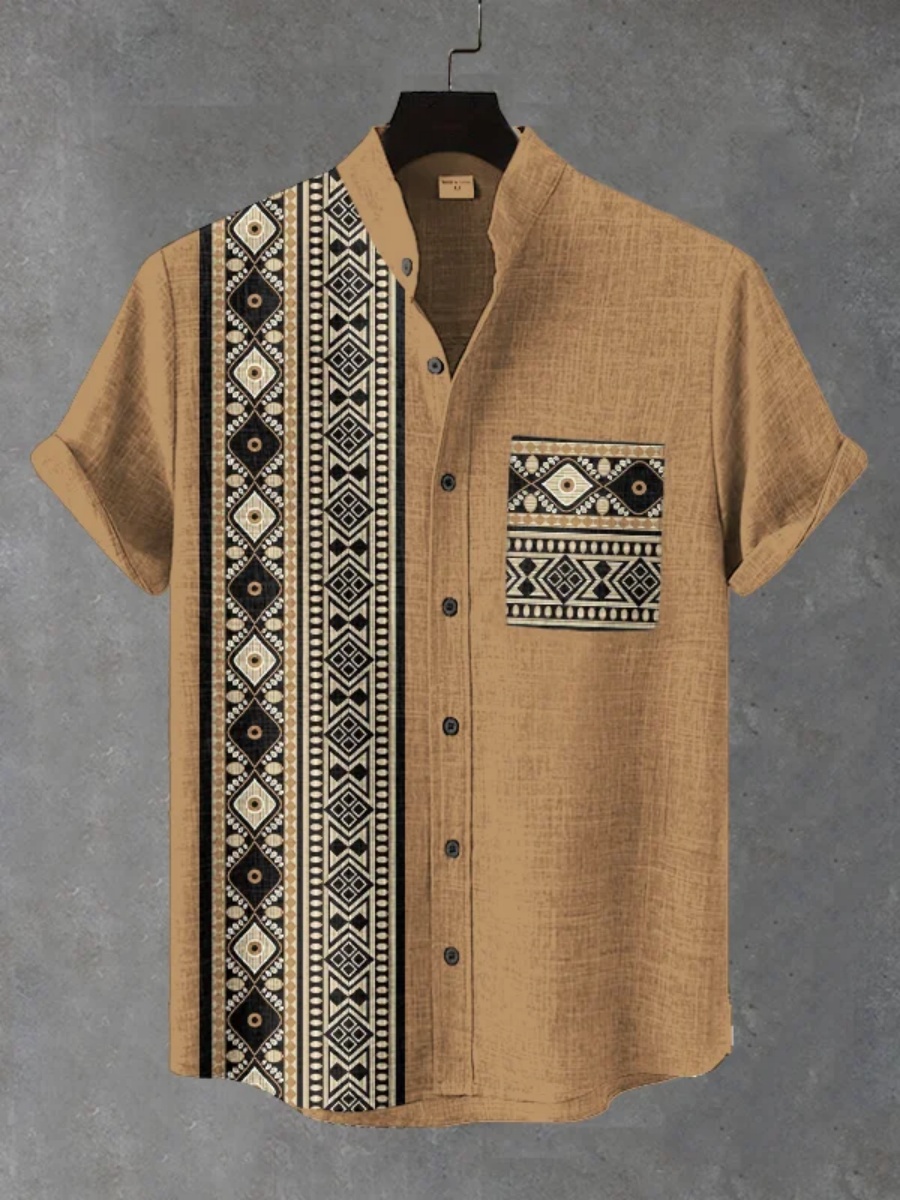 Chemise à manches courtes ethn - Men'S Ethnic Fashion Trends avis et prix