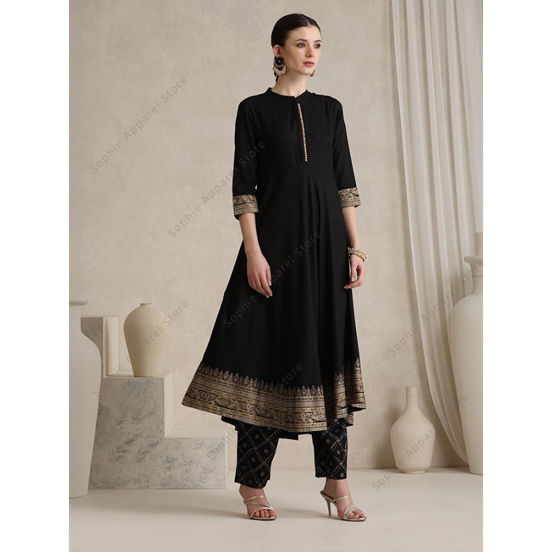 Ensemble élégant noir indien S - Salwar Kameez Set avis et prix