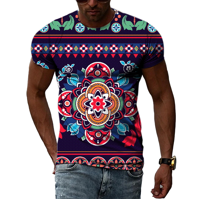 T-shirt unisexe à motif coloré - Men'S Ethnic Fashion Trends avis et prix