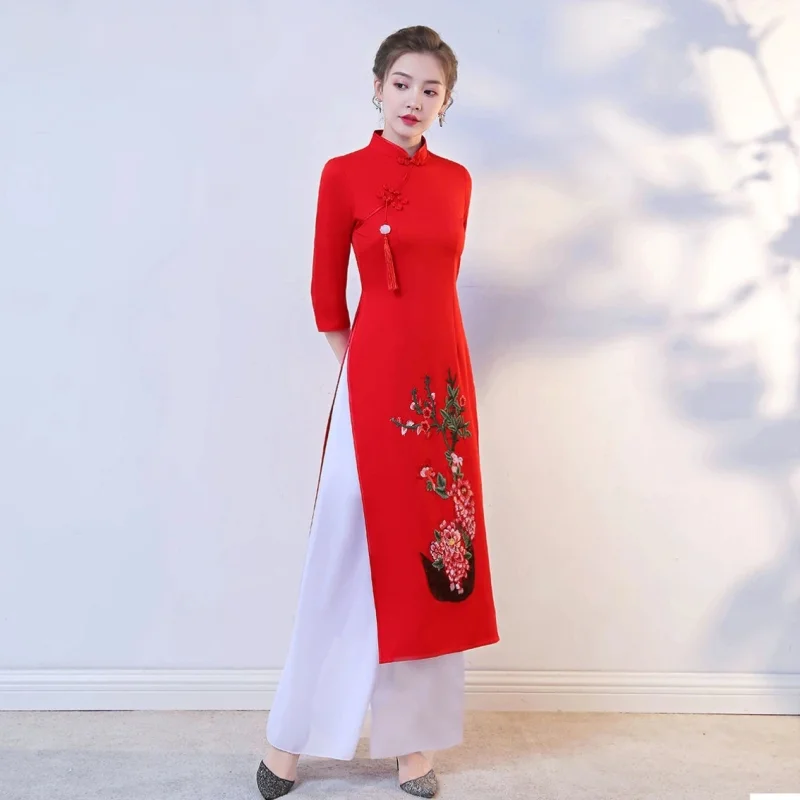 Ensemble de Robe Traditionnell - Ao Dai Vietnam Dress avis et prix