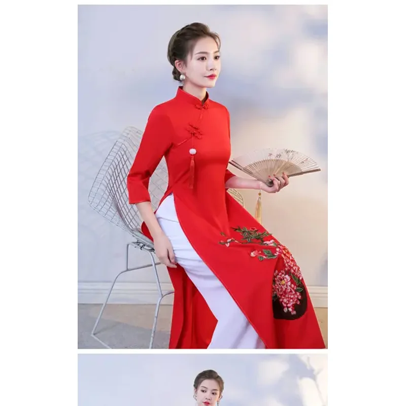 Ensemble de Robe Traditionnell - Ao Dai Vietnam Dress avis et prix
