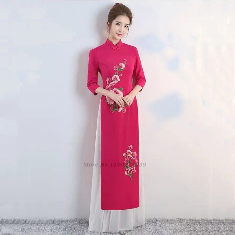 Robe vietnamienne aodai tradit - Ao Dai Vietnam Dress avis et prix